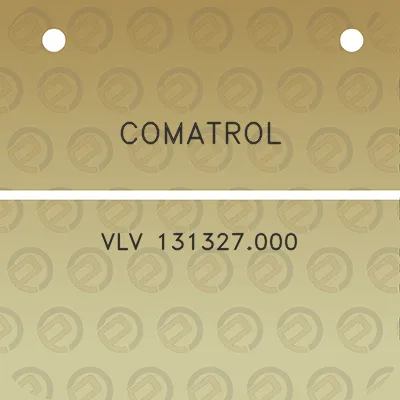 comatrol-vlv-131327000