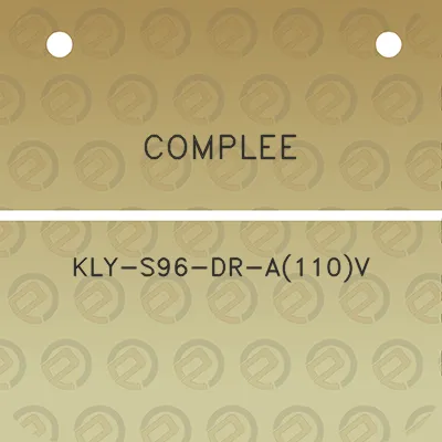 complee-kly-s96-dr-a110v