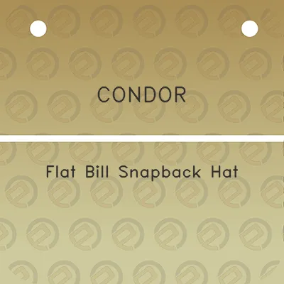 condor-flat-bill-snapback-hat