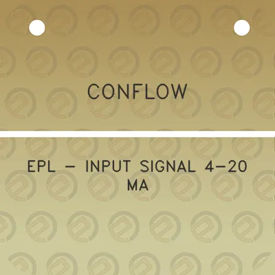 conflow-epl-input-signal-4-20-ma