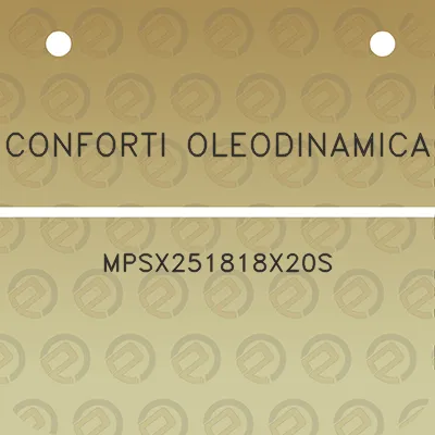 conforti-oleodinamica-mpsx251818x20s