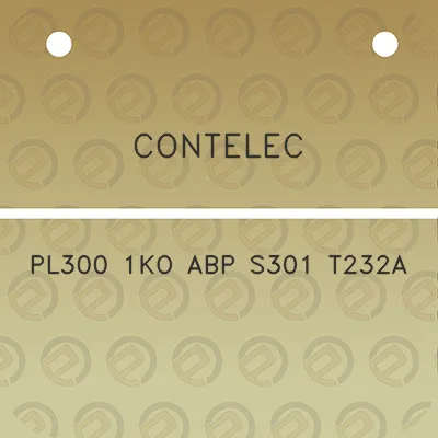 contelec-pl300-1ko-abp-s301-t232a