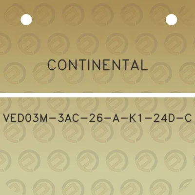 continental-ved03m-3ac-26-a-k1-24d-c