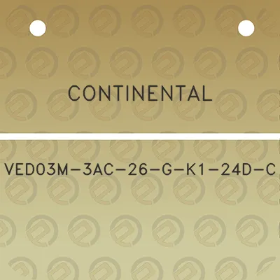 continental-ved03m-3ac-26-g-k1-24d-c