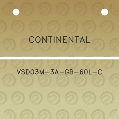 continental-vsd03m-3a-gb-60l-c