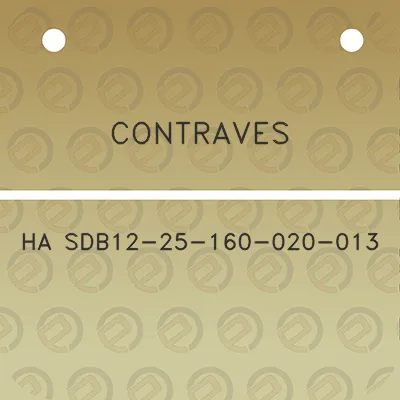 contraves-ha-sdb12-25-160-020-013