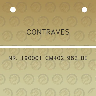 contraves-nr-190001-cm402-982-be