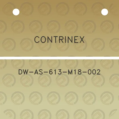 contrinex-dw-as-613-m18-002