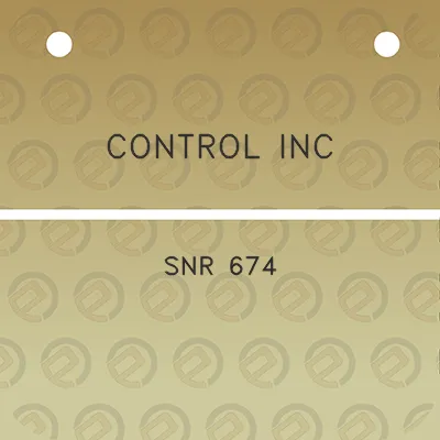 control-inc-snr-674