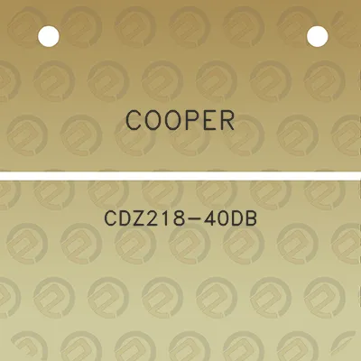 cooper-cdz218-40db