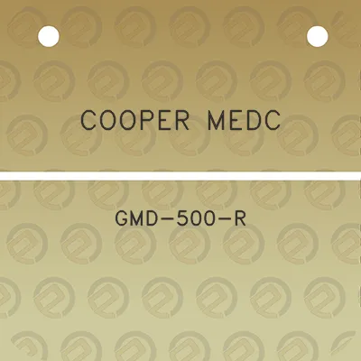 cooper-medc-gmd-500-r