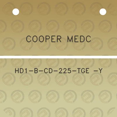 cooper-medc-hd1-b-cd-225-tge-y