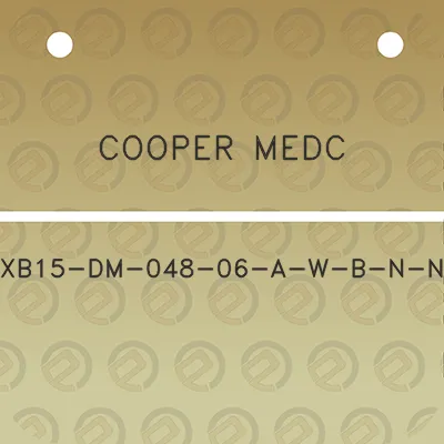 cooper-medc-xb15-dm-048-06-a-w-b-n-n