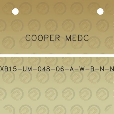 cooper-medc-xb15-um-048-06-a-w-b-n-n