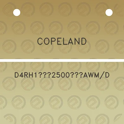 copeland-d4rh12500awmd