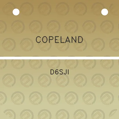 copeland-d6sji