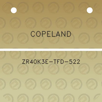 copeland-zr40k3e-tfd-522