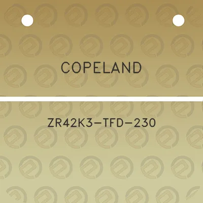 copeland-zr42k3-tfd-230