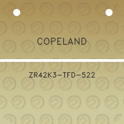 copeland-zr42k3-tfd-522