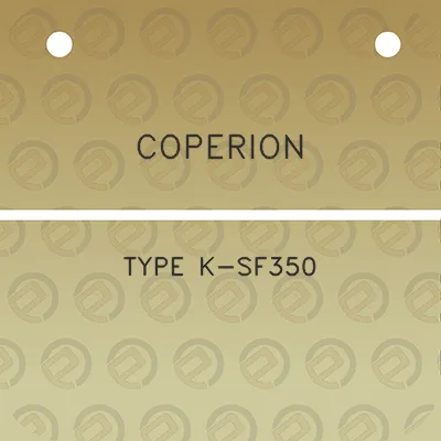 coperion-type-k-sf350