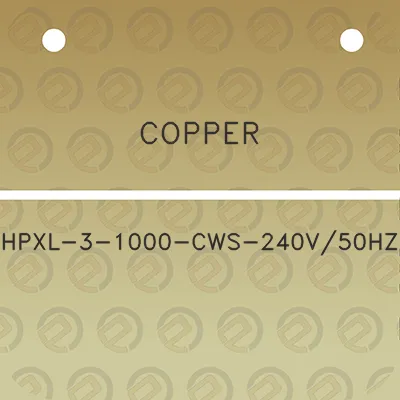 copper-hpxl-3-1000-cws-240v50hz