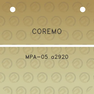 coremo-mpa-05-a2920