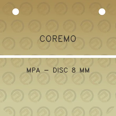 coremo-mpa-disc-8-mm