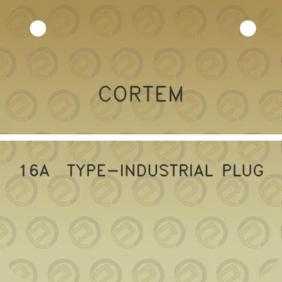 cortem-16a-type-industrial-plug