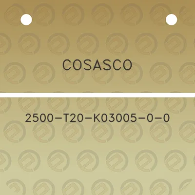 cosasco-2500-t20-k03005-0-0