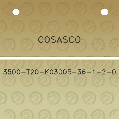 cosasco-3500-t20-k03005-36-1-2-0