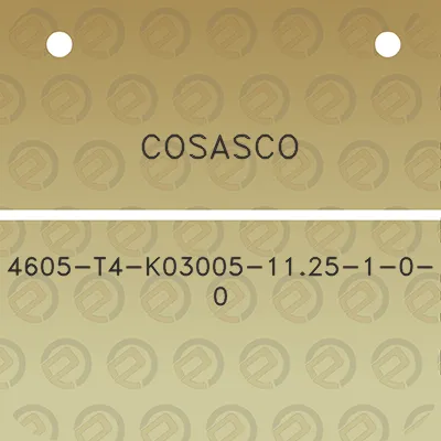 cosasco-4605-t4-k03005-1125-1-0-0