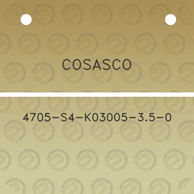 cosasco-4705-s4-k03005-35-0