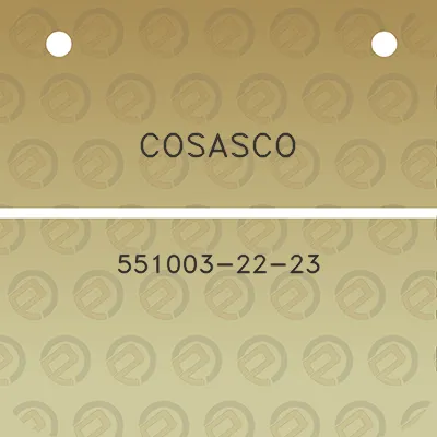 cosasco-551003-22-23