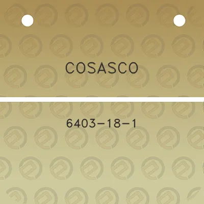 cosasco-6403-18-1