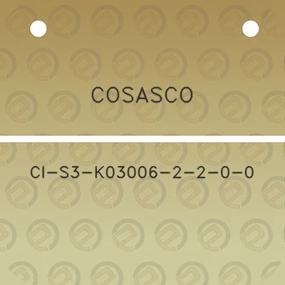 cosasco-ci-s3-k03006-2-2-0-0