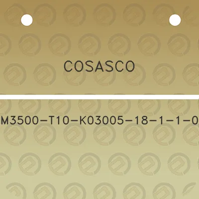 cosasco-m3500-t10-k03005-18-1-1-0