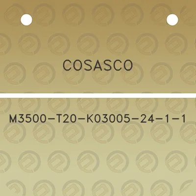 cosasco-m3500-t20-k03005-24-1-1