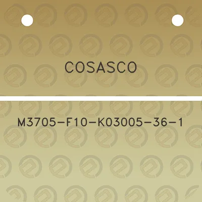 cosasco-m3705-f10-k03005-36-1