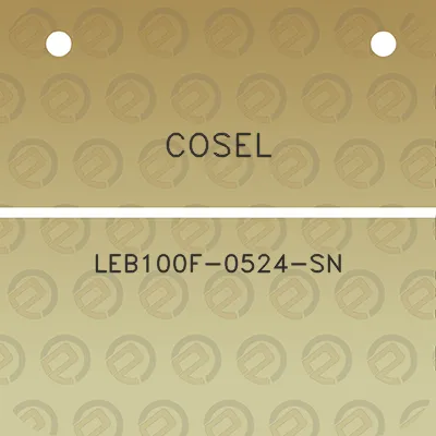 cosel-leb100f-0524-sn