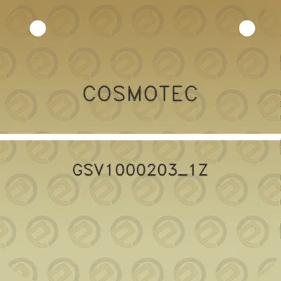 cosmotec-gsv1000203_1z