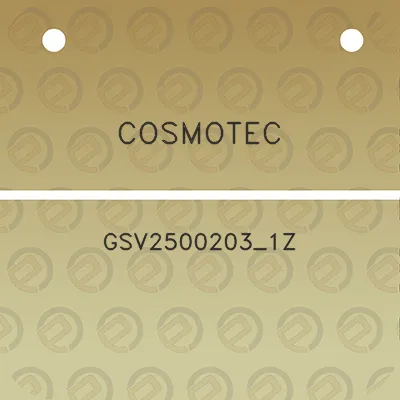 cosmotec-gsv2500203_1z