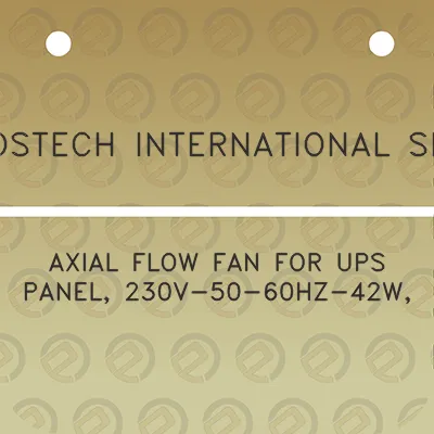 costech-international-spa-axial-flow-fan-for-ups-panel-230v-50-60hz-42w