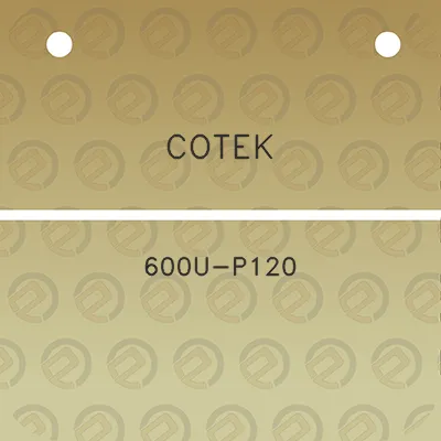 cotek-600u-p120