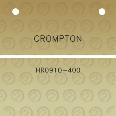 crompton-hr0910-400