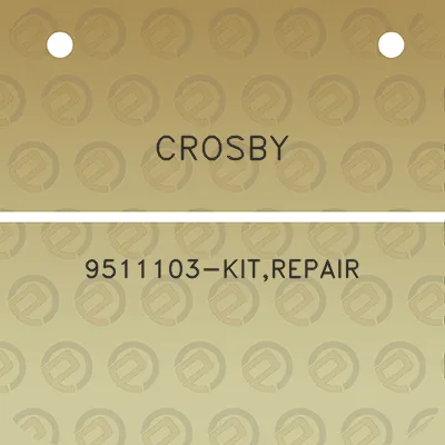 crosby-9511103-kitrepair