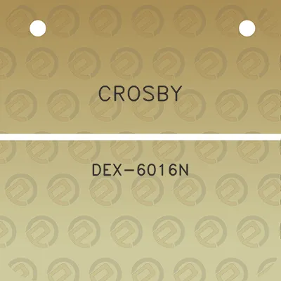 crosby-dex-6016n