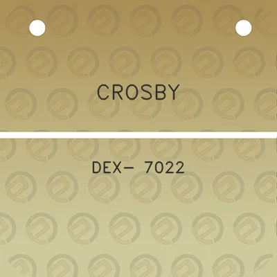 crosby-dex-7022