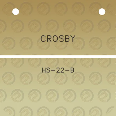 crosby-hs-22-b