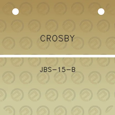 crosby-jbs-15-b