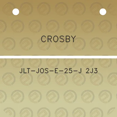 crosby-jlt-jos-e-25-j-2j3